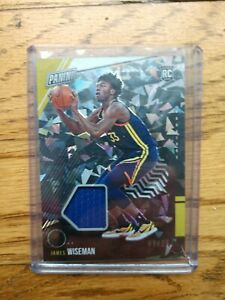 2021 The National /25 Panini Silver Pack James Wiseman Patch GS Warriors RC