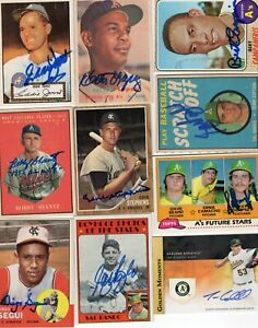 Autographed  Oakland A's  Athletics Kansas City  All Years 20% off after 4 cards