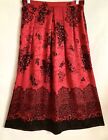 🌹🌺VTG UMI Collections by Anne Crimmins 100% Silk Floral Skirt Women’s Sz 12
