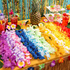 36Pack Thickened Hawaiian Leis Floral Necklace for Hula Dance Luau Party Favors