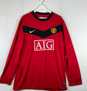 2010 Manchester United Home Long Sleeve Retro Jersey