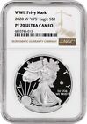 2020 W End Of WWII 75TH V75 Proof 1 oz Silver American Eagle NGC PF70 UC