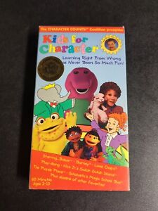 Barney Kids for Character VHS with Tom Selleck Barney Big Purple Dinosaur