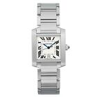 Cartier Tank Francaise 28mm Steel Silver Dial Automatic Men Watch W51002Q3