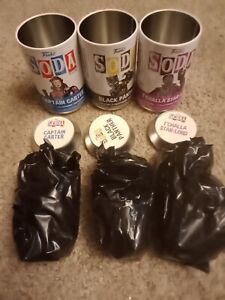 Funko Pop Soda Lot Of 3 Black Panther Star-lord Captain Carter New