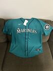Nike Authentic Seattle Mariners Teal Green Baseball with Patch Jersey Mens Sz XL