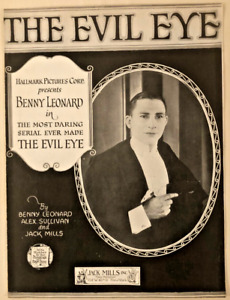New Listing1920 SILENT FILM SERIAL sheet music THE EVIL EYE Hallmark Pictures BENNY LEONARD