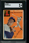 1954 Topps #1 Ted Williams Just graded SGC 1 Centered