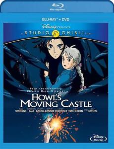 Disney Howl's Moving Castle (Two-Disc Blu-ray/DVD Combo) NEW Free Shipping