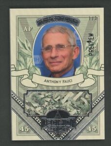 2020 Decision Preview Silver Foil Money Card Anthony Fauci Shredded Currency 1/3