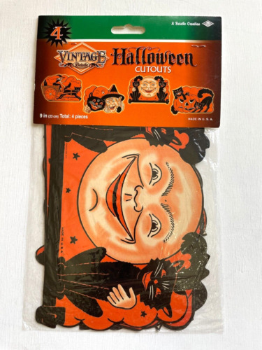 4- Halloween Wall Decorations A Beistle Vintage Reproduction in Original Package