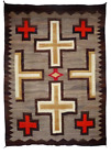 Handwoven wool Kilim Navajo Rug Southwestern Design Native American Style