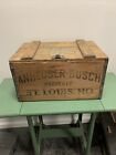 Vintage ORIGINAL 1933 Anheuser Busch Beer Wood Box Antique Budweiser Crate
