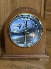Terry Redlin Desk Clock Outdoors Flying Geese Wood 5” Tall