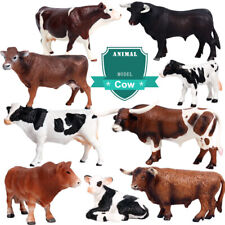 Holstein Cow Buffalo Cattle Simmental Bull Wild Yak BrownSwiss Animal Model Toy