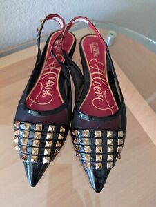 ALENTINO GARAVANI Rockstud Alcove Mesh /Patent Leather Women's Shoes Size 41