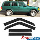 Fits 1984-2001 Jeep Cherokee XJ BJ 4PCS Window Visors Vent Rain Guard Deflector (For: Jeep)