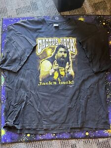 Vintage Cactus Jack Mankind Shirt Bang Bang Jack’s Back Wf Wwe Wrestling 3XL/4XL