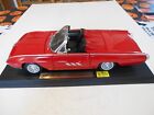 Anson 1:18th Scale 1963 Ford Thunderbird Convertible Car, Red, #30334, Used