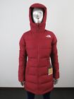 Womens The North Face Gotham Mid Parka 550-Down Winter Jacket Hooded - Cordovan