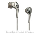 Swarovski Phillips Active Crystal In-Ear Headphones Ear Buds Jet Hematite Morion