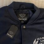 Diamond Supply Co Bomber Varsity Blue Quilted Jacket Men's 2XL Street Wear