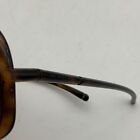 Burberry Womens Brown Tortoise UV400 Oversized Round Sunglasses W/ Case