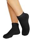 Women's Ankle Athletic Socks Pack of 10 Hanes Cushioned Black or White Cotton