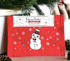 4 Johanna Parker Christmas Retro Snowman Placemats Holiday Red Cotton 13x19 Set