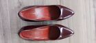 COACH NWOB Size 5B Made in Italy  Beautiful shiny burgundy color  3.25 inch Heel
