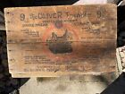 Oliver No. 9 Antique Vintage Typewriter Wooden Shipping Crate