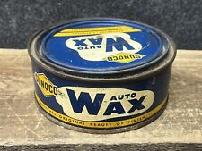 Vtg 1940s 50s Sunoco Auto Wax 7oz Tin Oil Can Sun Oil Co Gas & Oil Station Rare