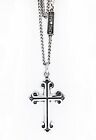 NEW KING BABY STUDIO U.S.A Rocker Style T Cross Pendant Chain Necklace K45-5046