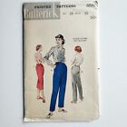 1950s Vintage Butterick 6592 Pants Trouser Capri's Sewing Pattern