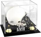 Super Bowl LVII Golden Classic Mini Helmet Logo Display Case