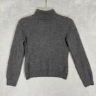 Apt 9 Sweater Womens Large Gray Cashmere Turtleneck