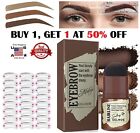 Waterproof Eyebrow Stamp Shaping Kit +24 Eyebrow Card Definer Stencils Makeup US
