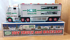 2003 Hess Gasoline Toy Truck and Race cars With Lights in Original Box