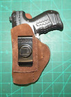Tagua OPH-1033 LH Brown Suede Leather IWB Holster for Walther P22 3.4