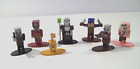 Minecraft Dungeons Nano Metalfigs Die-Cast Figure Lot, Key Golem, Nameless One