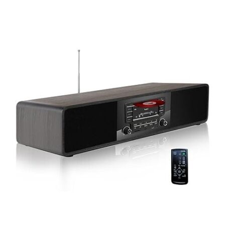 KEiiD CD Player with Speakers Bluetooth for Home Stereo System V01 Black Openbox