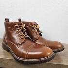 Size - 12 Perry Ellis Portfolio Manning Chukka Boots Ankle Brown Leather