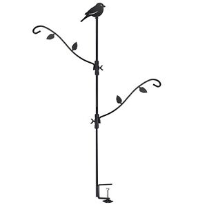Deck Bird Feeder Hanger for Railing, Deck Hanger, Plant Hanger, Bird Feeder Pole