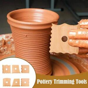 Pottery Tools Foot Shaper Tools Pottery Trimming Tools Wooden Pottery Ribs`