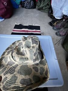 Vintage Viet Nam US Military Boonie Hat Frogskin Camoflage Rare