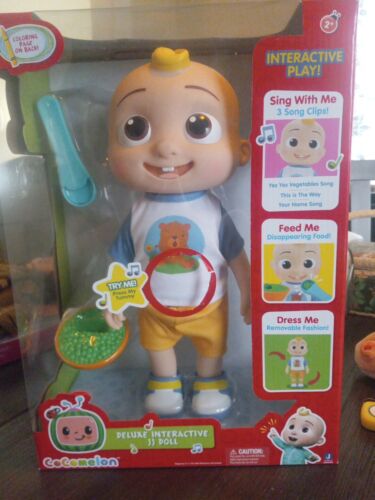 Cocomelon Deluxe Interactive JJ Doll Play New Toys In Box.