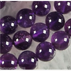 6mm-12mm Natural Russican Amethyst Gemstones Round Loose Beads 14''