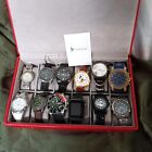 WOW!!! HIGH END WRIST WATCH LOT WITH HERATIGE CASE!!! READ MORE~