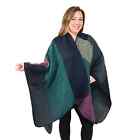 TAMSY Jewel Multicolor Patchwork Poncho Breathable Quick Drying One Size