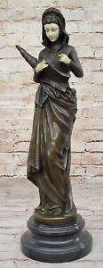 New ListingAlbert Ernest Carrier Belleuse Lady Bronze Statue: La Liseuse Sculpture Statue